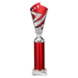 Hurricane Multisport Plastic Tube Cup Silver & Red