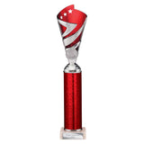 Hurricane Multisport Plastic Tube Cup Silver & Red