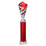 Hurricane Multisport Plastic Tube Cup Silver & Red