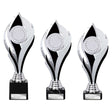 Volcano Trophy Silver & Black - Trophies - Prudhoe Rosettes