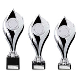Volcano Trophy Silver & Black - Trophies - Prudhoe Rosettes