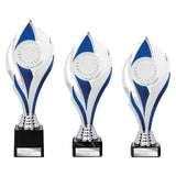 Volcano Trophy Silver & Blue - Trophies - Prudhoe Rosettes