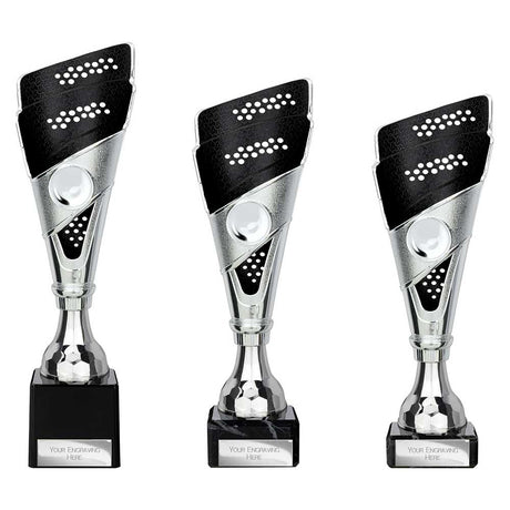 Predator Trophy Silver & Black - Trophies - Prudhoe Rosettes