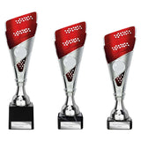 Predator Trophy Silver & Red - Trophies - Prudhoe Rosettes
