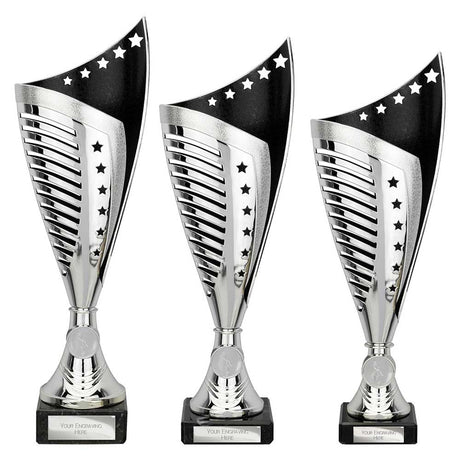 Nebula Trophy Silver & Black - Trophies - Prudhoe Rosettes