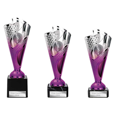 Rodeo Trophy Silver & Purple - Trophies - Prudhoe Rosettes