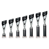 Predator Multisport Tube Trophy Silver & Black - Trophies - Prudhoe Rosettes