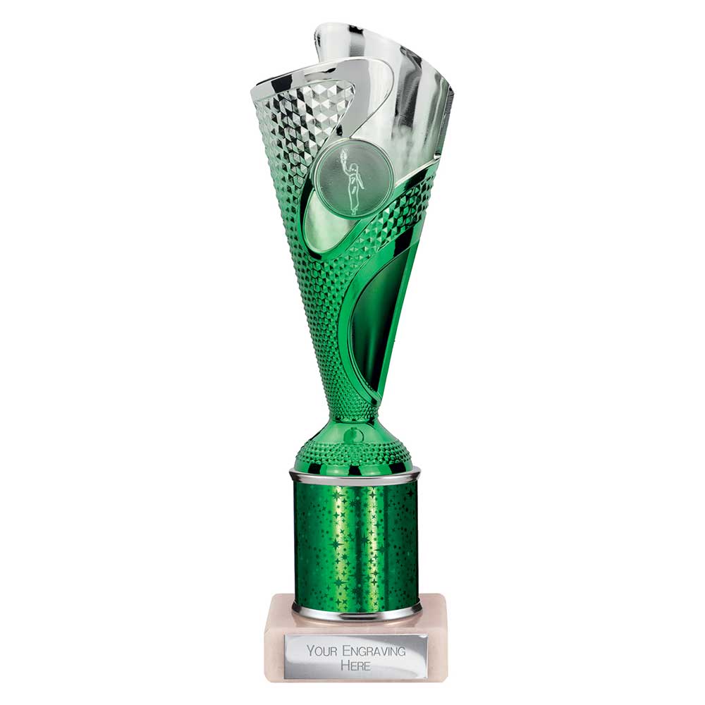 Rodeo Multisport Tube Trophy Silver & Green