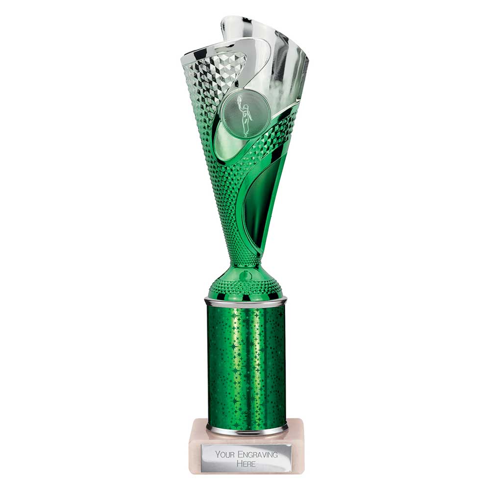 Rodeo Multisport Tube Trophy Silver & Green