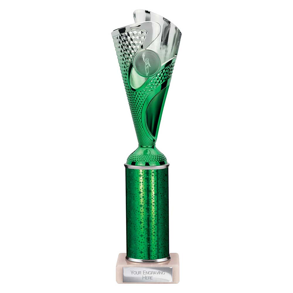 Rodeo Multisport Tube Trophy Silver & Green