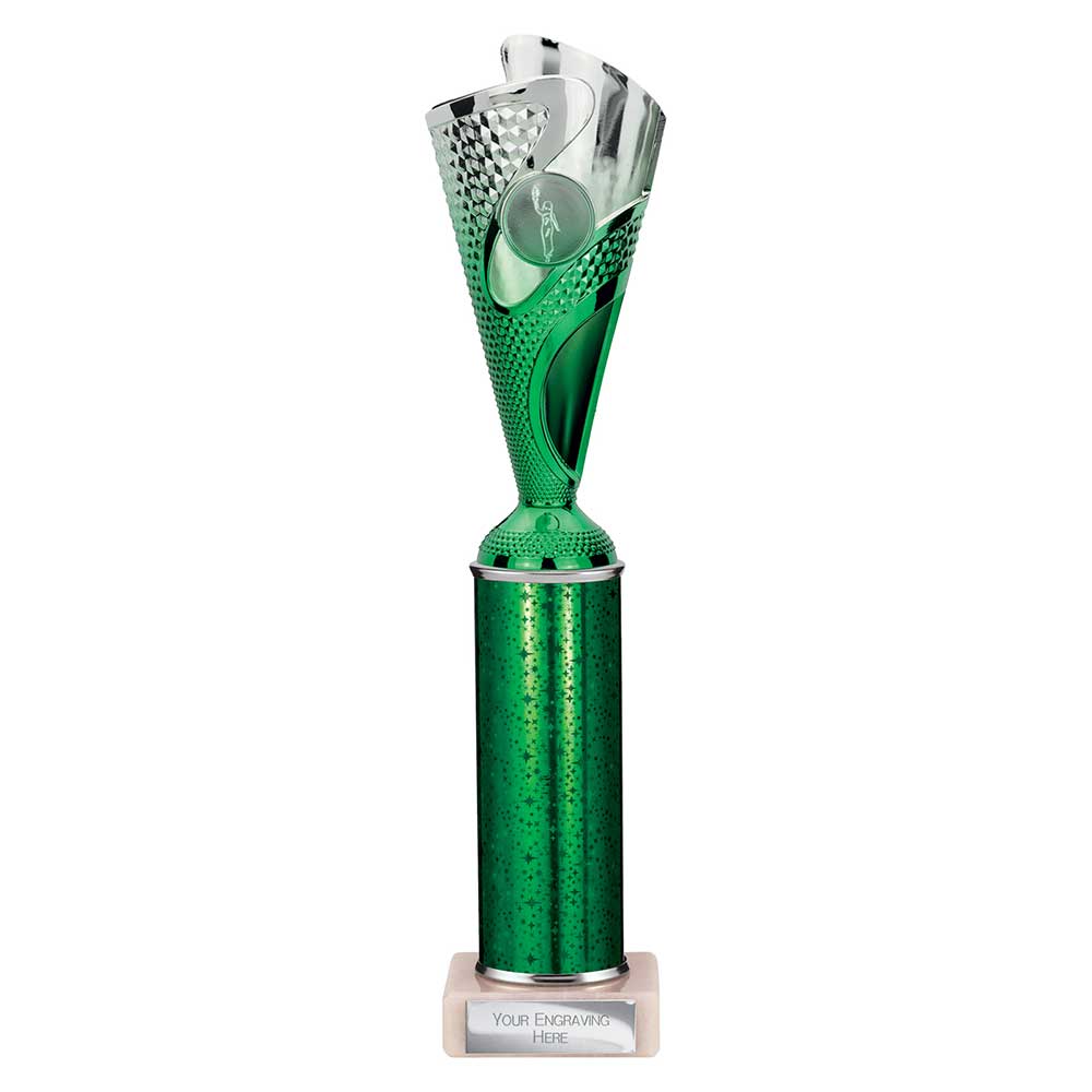 Rodeo Multisport Tube Trophy Silver & Green