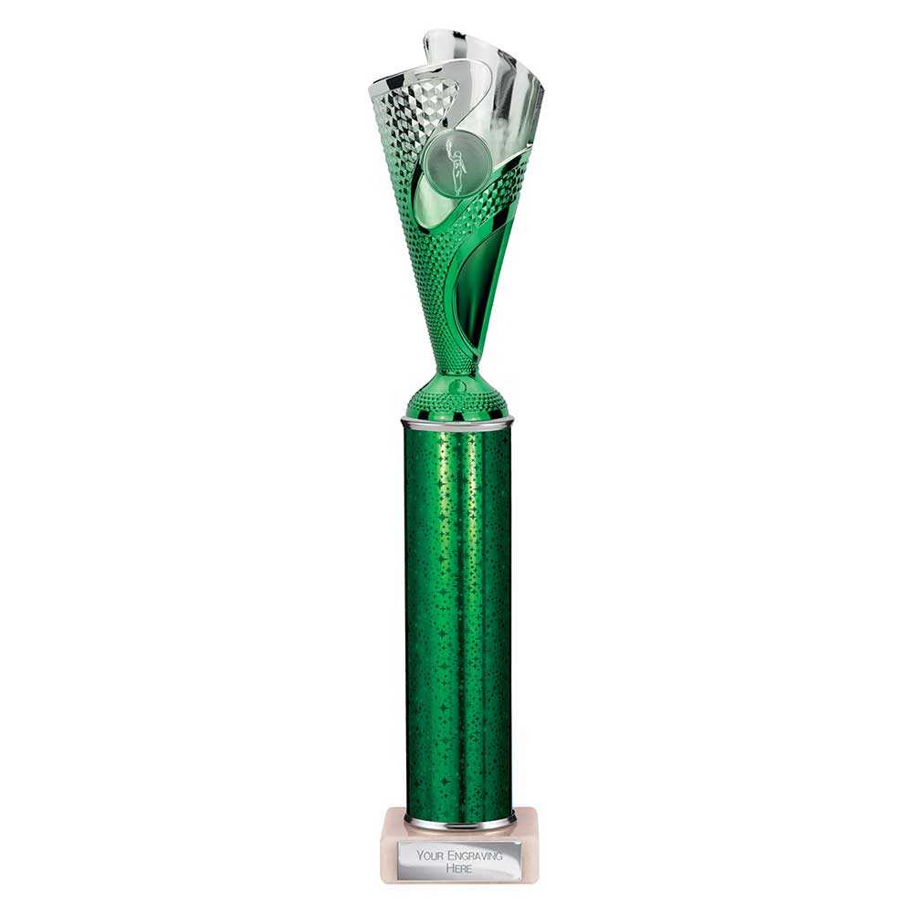 Rodeo Multisport Tube Trophy Silver & Green