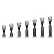 Rodeo Multisport Tube Trophy Silver & Black - Trophies - Prudhoe Rosettes