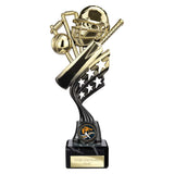 Innov8 Cricket Plastic Trophy Gold & Black