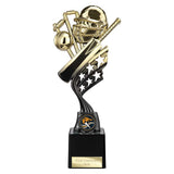 Innov8 Cricket Plastic Trophy Gold & Black