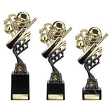 Innov8 Cricket Plastic Trophy Gold & Black