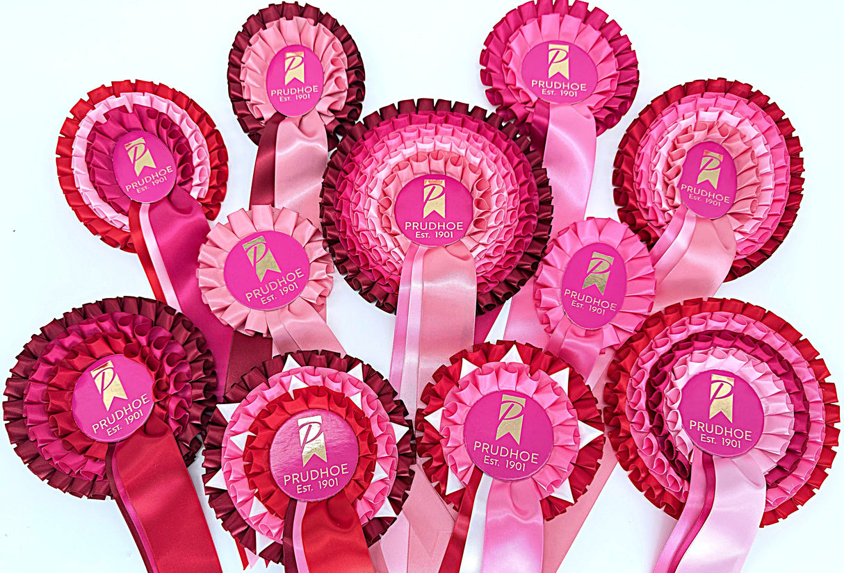 Box Pleated Rosettes - Our Most Popular Range