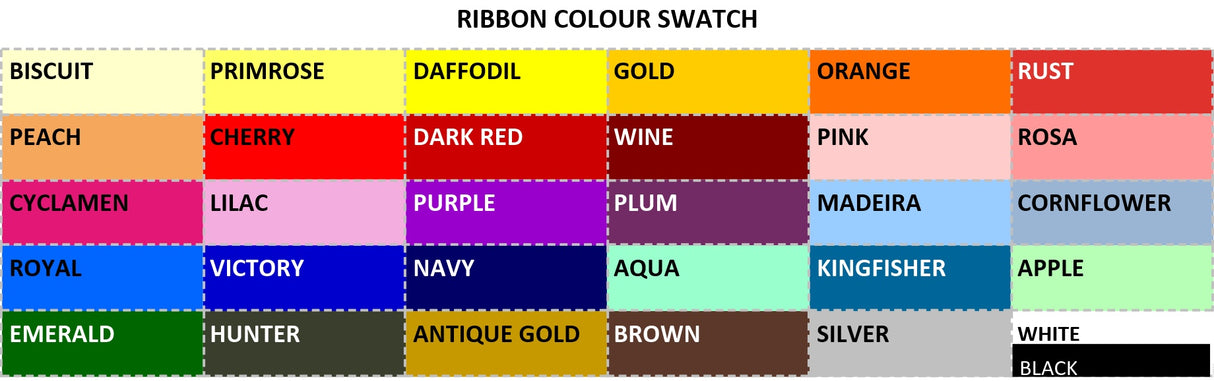Box Pleated Rosettes - Our Most Popular Range